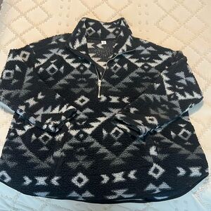 Worn ONCE - Sherpa Fleece 1/4 Zip Pullover